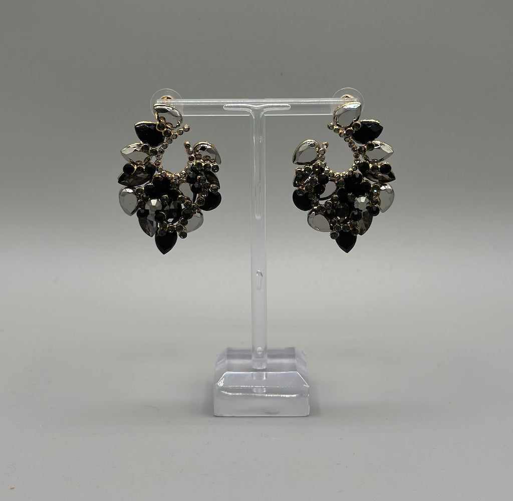 Fiesta Crystal Cluster Earrings