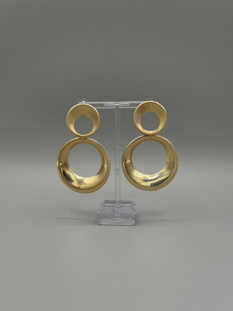 Golden Aura Hoop Earrings