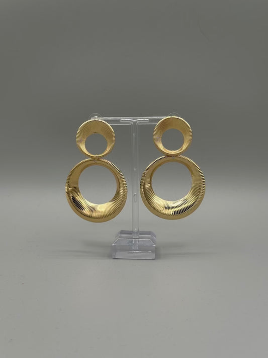 Golden Aura Hoop Earrings